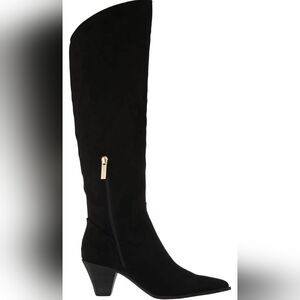 Anne Klein Wei Women's Pointed Toe Knee High Boot Black US Size 7